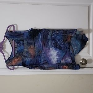 CABLE & GAUGE Sleeveless Multi Layer Top Size Large